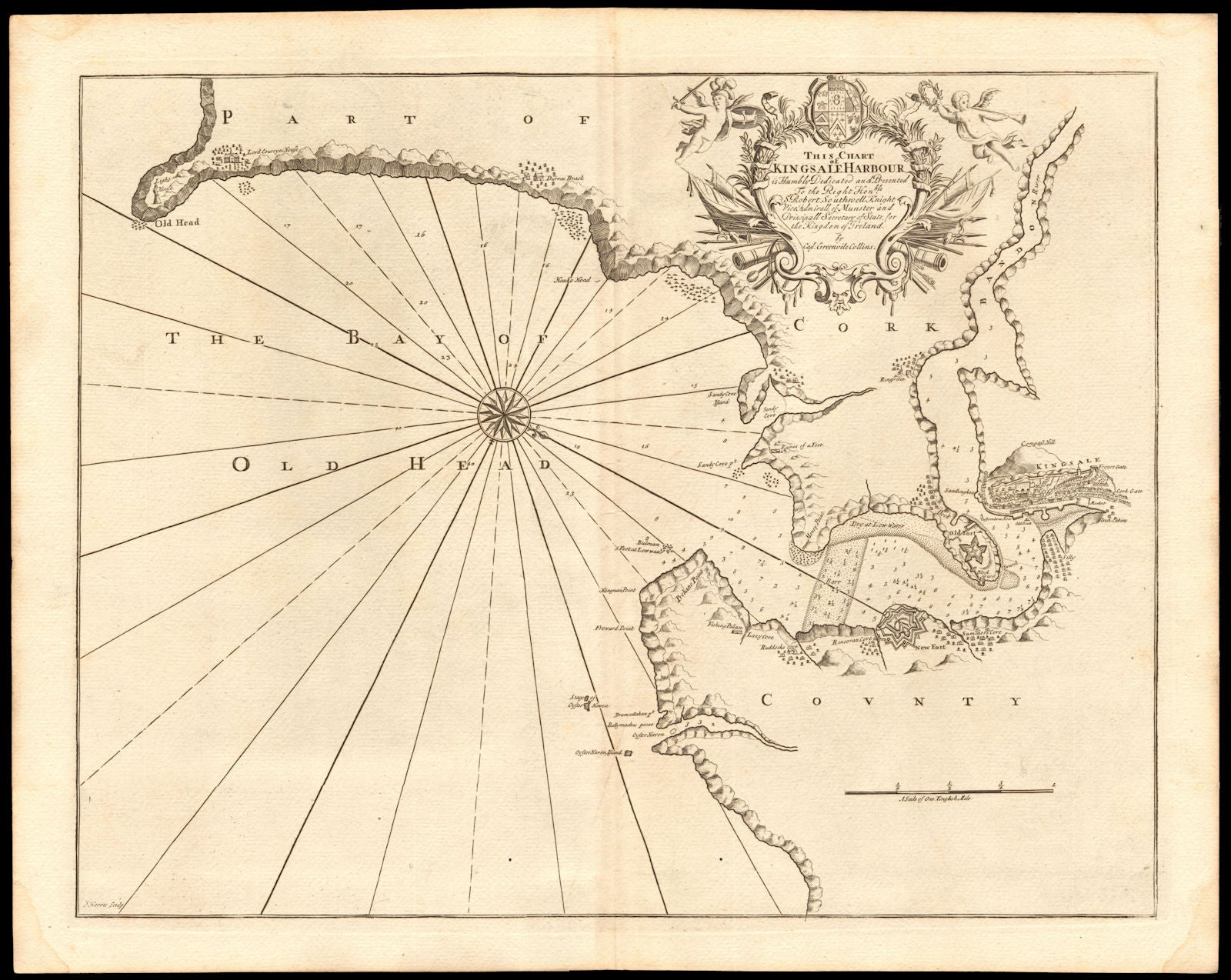 'Kingsale Harbour' sea chart. KINSALE & BANDON ESTUARY. Capt G COLLINS c1774 map